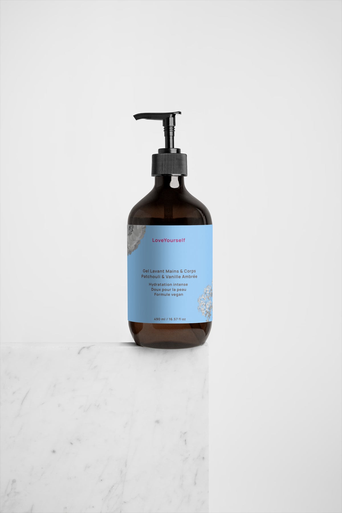 Gel Lavant Patchouli & Vanille Ambrée – 490 ml
