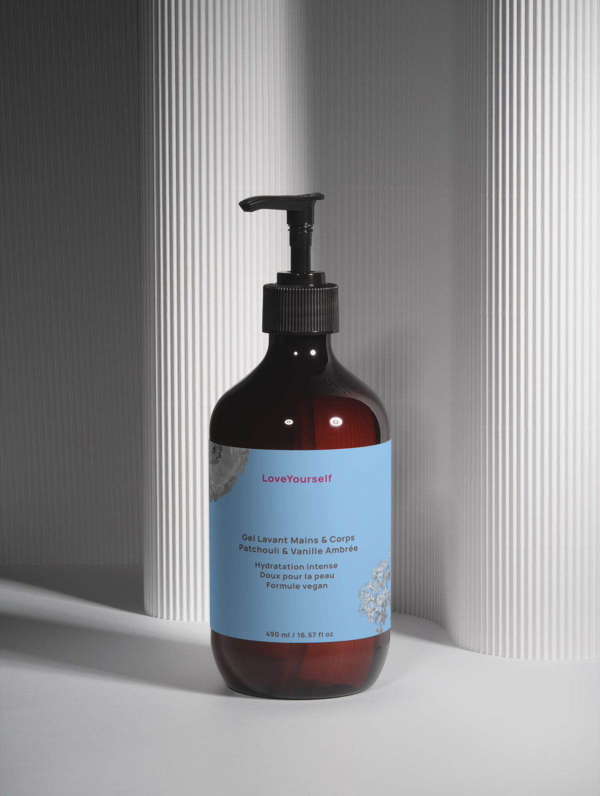Gel Lavant Patchouli & Vanille Ambrée – 490 ml