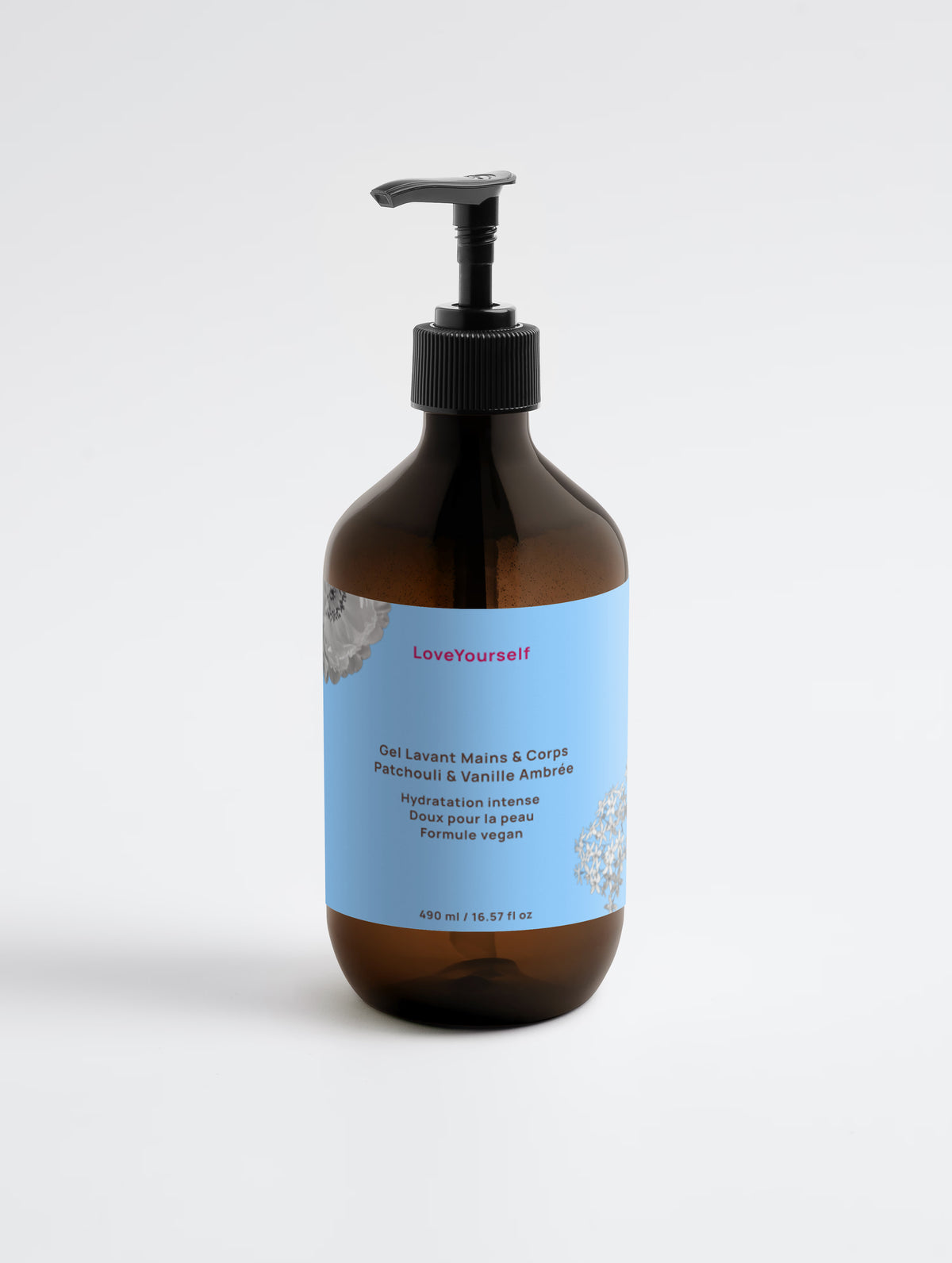 Gel Lavant Patchouli & Vanille Ambrée – 490 ml